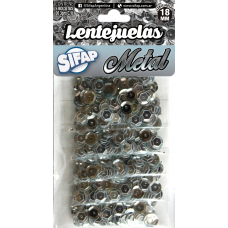 LENTEJUELA SIFAP PLATA 15gr x 5u