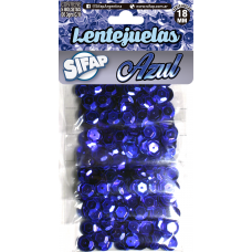 LENTEJUELA SIFAP AZUL 15gr x 5u