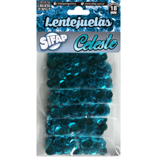 LENTEJUELA SIFAP CELESTE 15gr x 5u