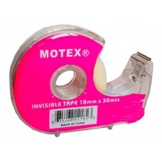 CINTA ADHESIVA INVISIBLE CON RACIONADOR 18mmx30mt x 6u MOTEX