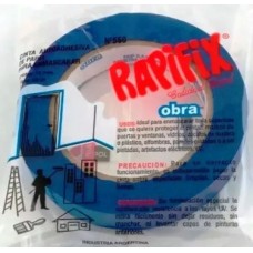 CINTA ADHESIVA PAPEL 24mmx50mt x 6u OBRA AZUL RAPIFIX