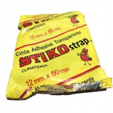 CINTA ADHESIVA PP TRANSPARENTE 12mmx60mt x 12u STIKO