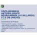 CINTA ADHESIVA ANTIDESLIZANTE 25mmx5mt NEGRA/AMARILLA UCU