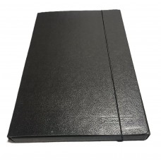 CAJA ESTUCHE CON ELASTICO OFICIO FIBRA NEGRA 3cm