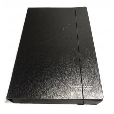 CAJA ESTUCHE CON ELASTICO OFICIO FIBRA NEGRA 5cm