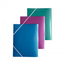 CARPETA 3 SOLAPAS CON ELASTICO Nø5 FW METALIZADA