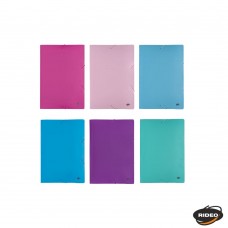 CARPETA 3 SOLAPAS CON ELASTICO Nø5 PLASTICA RIDEO