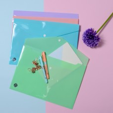 SOBRE PLASTICO CON BOTON A4 FW 6963