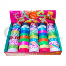 CINTA WASHI TAPE CBX GLITTER x 50u