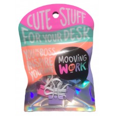 SET MOOVING BINDER CLIPS 19mm.12u.OFERTA