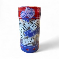 DADOS 15x15mm CON EXHIBIDOR x 65u