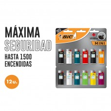 ENCENDEDOR BIC MINI x 12u