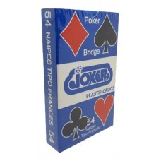 NAIPE JOKER FRANCES PLASTIFICADOS 54 naipes x u