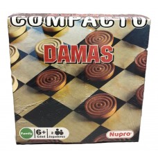 JUEGO DAMAS COMPACTO........u.+6años.