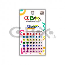 STICKER CBX 5x 5cm.ACRI.P/CARA.COLOR.