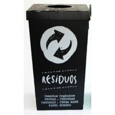 CESTO RESIDUOS ORGANICO NEGRO