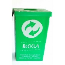 CESTO RESIDUOS INORGANICOS VERDE