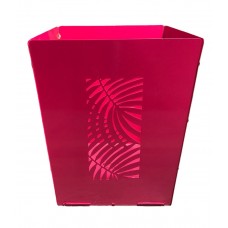 CESTO PAPEL METAL CALADO MEDIANO CUADRADO