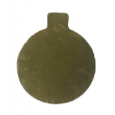 DISCO CARTON DORADO CON PESO 8cm x u&l