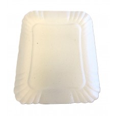 BANDEJA CARTON BLANCA Nø4 20x25 x u