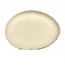 BANDEJA CARTON GRIS REDONDA 24cm Nø13 x u