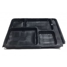 BANDEJA PLASTICA 5 DIVISIONES BANDEX x 100u