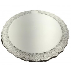 BANDEJA BLONDA PLASTICA REDONDA 39cm x 10u