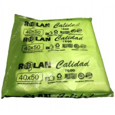 BOLSA CAMISETA AD 40x50cm SUPER REFORZADA bulto x 7.600gr