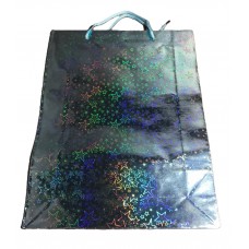 BOLSA PAPEL CON MANIJA HOLOGRAMA 26x23x8cm x u