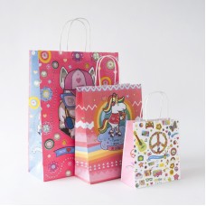 BOLSA PAPEL FANTASIA CON MANIJA 22x30x10cm x u
