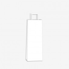 BOLSA PAPEL BLANCA CON MANIJA 14x40x8cm x u