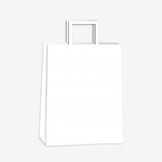 BOLSA PAPEL BLANCA CON MANIJA 34x48x17cm x u