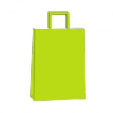 BOLSA PAPEL COLOR CON MANIJA 14x20cm x u