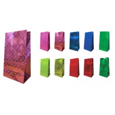 BOLSA PAPEL COTILLON METALIZADO 12x24cm x u