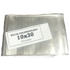 BOLSA POLIPROPILENO 10x30cm x 100u