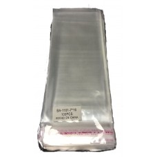 BOLSA POLIPROPILENO CON ADHESIVO  7x16cm (BA-1101) x 100u