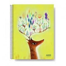 CUADERNO A4 ARTE NORDICO TAPA DURA RAYADO 120 hj