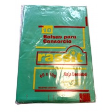 BOLSA CONSORCIO BD 60x100cm VERDE x 150u