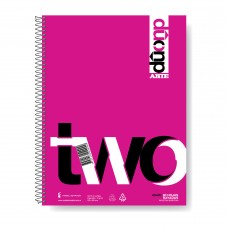 CUADERNO A4 ARTE DUO TAPA PLASTICA RAYADO 80 hj