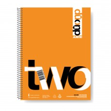 CUADERNO A4 ARTE DUO TAPA PLASTICA CUADRICULADO/RAYADO 80 hj