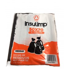 BOLSA RESIDUO BD 50x70cm INSULIMP x 500u