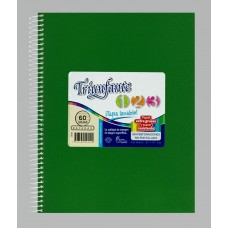 CUADERNO ESCOLAR 21x27 TRIUNFANTE 123 VINILICO RAYADO 60 hj
