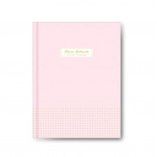 CUADERNO A5 ROZINI PASTEL TAPA DURA RAYADO 80 hj