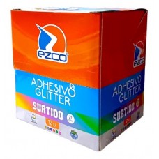 ADHESIVO GLITTER EZCO SURTIDO 21gr x 12u