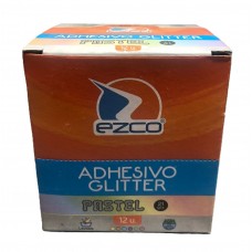 ADHESIVO GLITTER EZCO PASTEL 21gr x 12u
