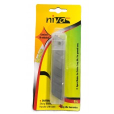 CUCHILLA 18mm NIVA BLISTER x 10u