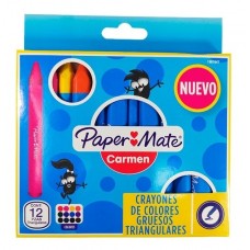 CRAYON PAPER MATE TRIANGULARES x 12u