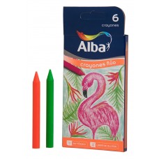 CRAYON ALBA FINO FLUO x 6u