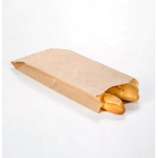 BOLSA PAPEL KRAFT 2 BAGUET x 100u