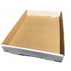 CAJA RAVIOLES MICRO BASE BLANCO/MARRON 26.2x18x3cm x 100u